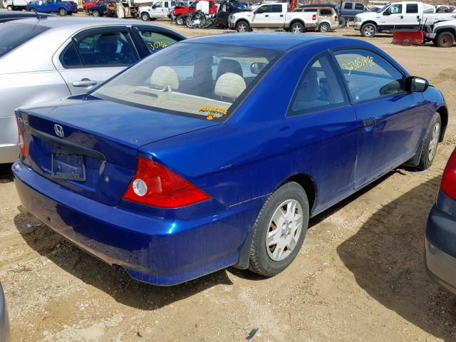 1HGEM22174L060956 - 2004 HONDA CIVIC DX V BLUE photo 4