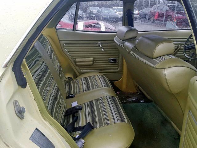 5K92L137904 - 1975 FORD MAVERICK YELLOW photo 6