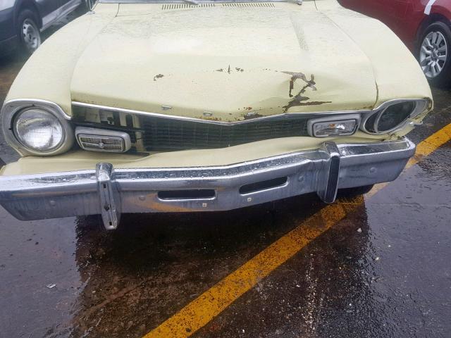 5K92L137904 - 1975 FORD MAVERICK YELLOW photo 9