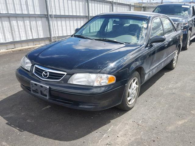 1YVGF22D025274842 - 2002 MAZDA 626 ES BLACK photo 2