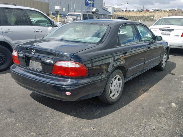 1YVGF22D025274842 - 2002 MAZDA 626 ES BLACK photo 4