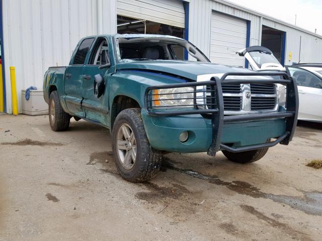 1D7HW48J47S256524 - 2007 DODGE DAKOTA QUA GREEN photo 1