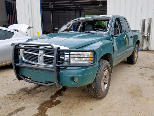 1D7HW48J47S256524 - 2007 DODGE DAKOTA QUA GREEN photo 2