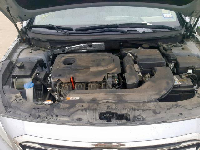 5NPE34AF0FH080595 - 2015 HYUNDAI SONATA SPO BLUE photo 7