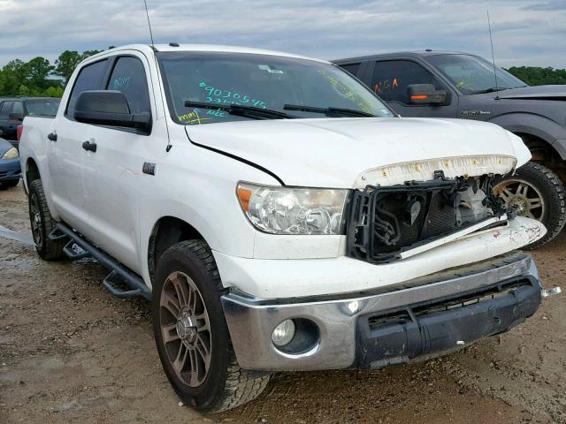 5TFEY5F11CX121627 - 2012 TOYOTA TUNDRA CRE WHITE photo 1