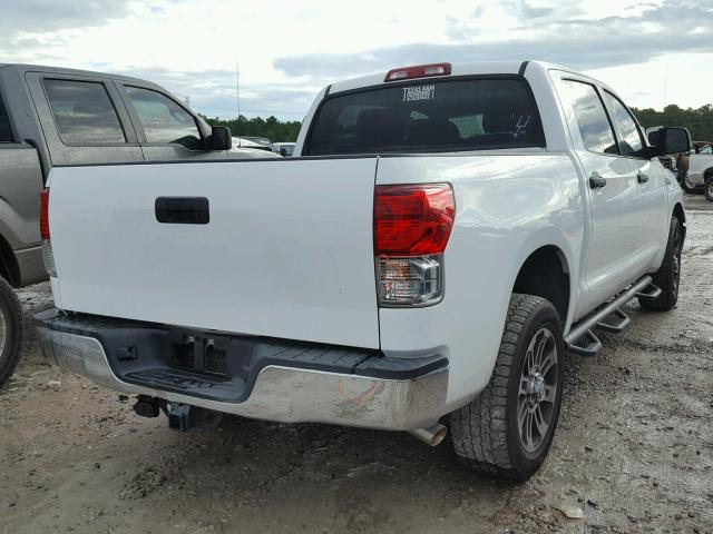 5TFEY5F11CX121627 - 2012 TOYOTA TUNDRA CRE WHITE photo 4