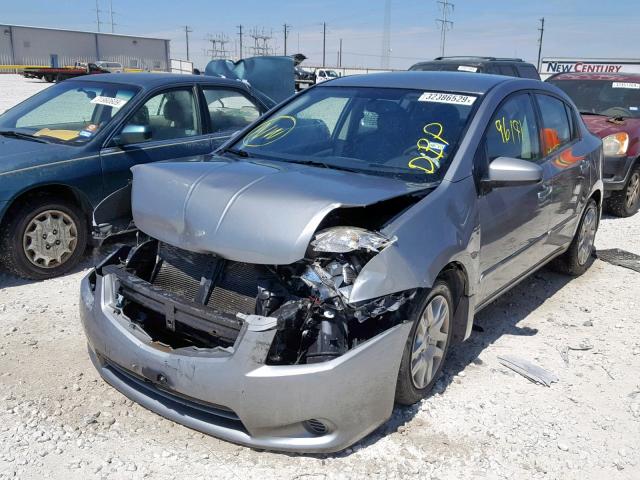 3N1AB6AP4CL625198 - 2012 NISSAN SENTRA 2.0 GRAY photo 2