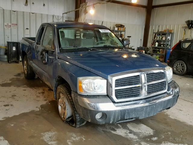 1D3HW42K65S331756 - 2005 DODGE DAKOTA SLT BLUE photo 9