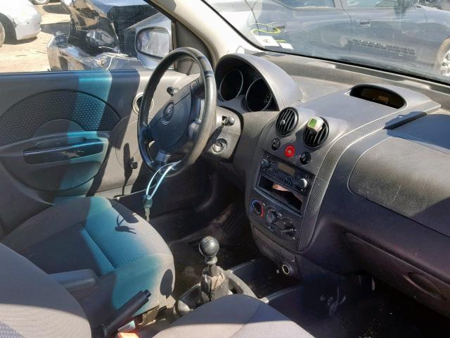 KL1TD66688B117672 - 2008 CHEVROLET AVEO BASE Сұр фото 5