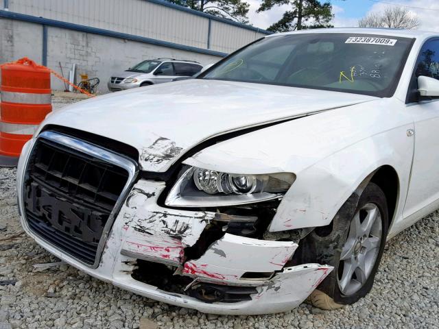 WAUAH74F57N108810 - 2007 AUDI A6 3.2 WHITE photo 9