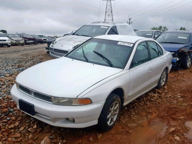 4A3AA46G8YE104762 - 2000 MITSUBISHI GALANT ES WHITE photo 2