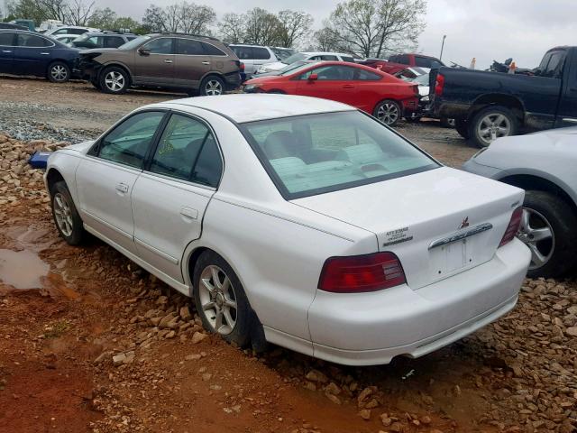 4A3AA46G8YE104762 - 2000 MITSUBISHI GALANT ES WHITE photo 3