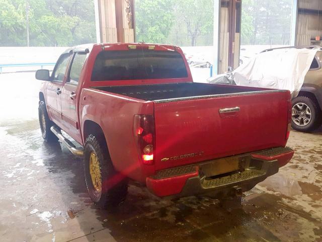 1GCHTCFE2C8103831 - 2012 CHEVROLET COLORADO L RED photo 3