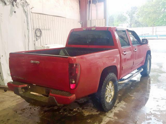1GCHTCFE2C8103831 - 2012 CHEVROLET COLORADO L RED photo 4