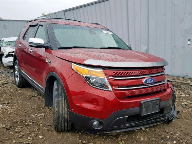 1FM5K7F87EGA31486 - 2014 FORD EXPLORER L RED photo 1