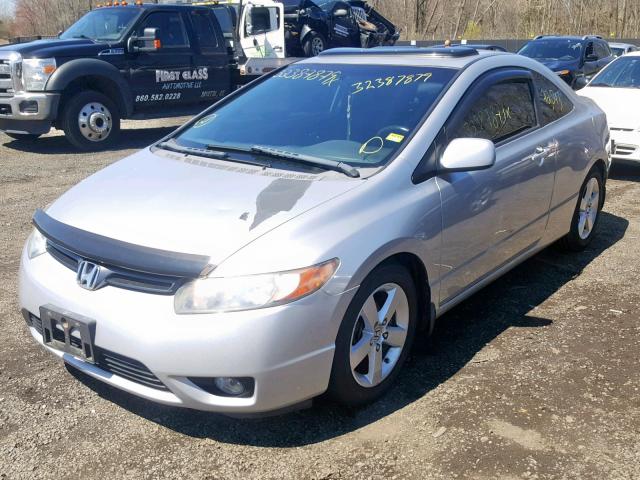 2HGFG12978H569296 - 2008 HONDA CIVIC EXL SILVER photo 2