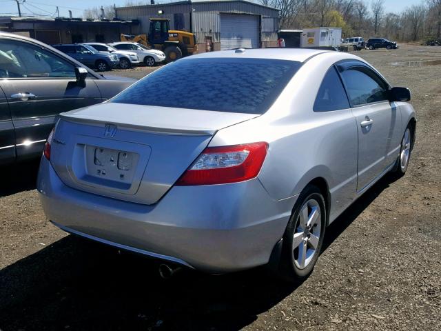 2HGFG12978H569296 - 2008 HONDA CIVIC EXL SILVER photo 4