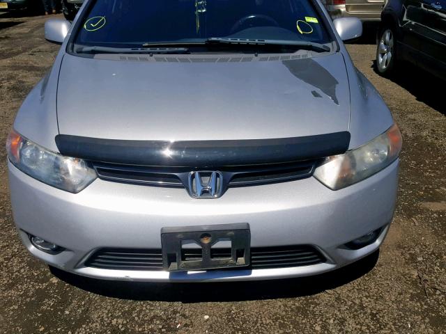 2HGFG12978H569296 - 2008 HONDA CIVIC EXL SILVER photo 9