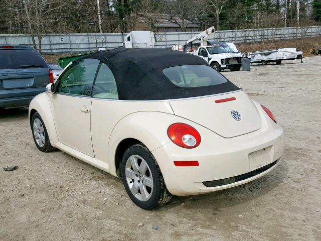 3VWRG31Y67M415112 - 2007 VOLKSWAGEN NEW BEETLE Krem foto 3