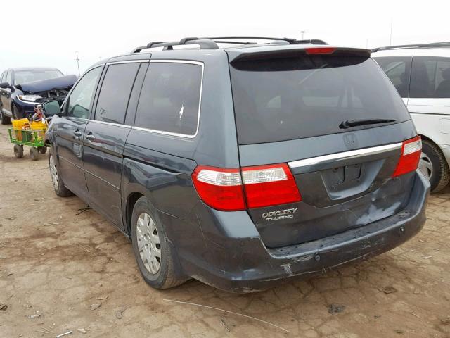 5FNRL38806B040616 - 2006 HONDA ODYSSEY TO BLUE photo 3