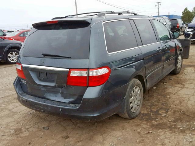 5FNRL38806B040616 - 2006 HONDA ODYSSEY TO BLUE photo 4