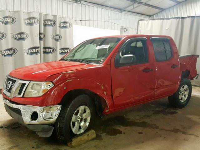 1N6AD07U59C426115 - 2009 NISSAN FRONTIER C RED photo 2