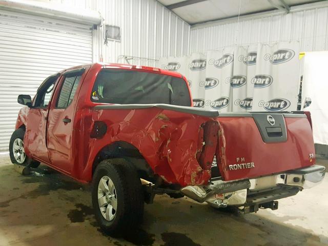 1N6AD07U59C426115 - 2009 NISSAN FRONTIER C RED photo 3