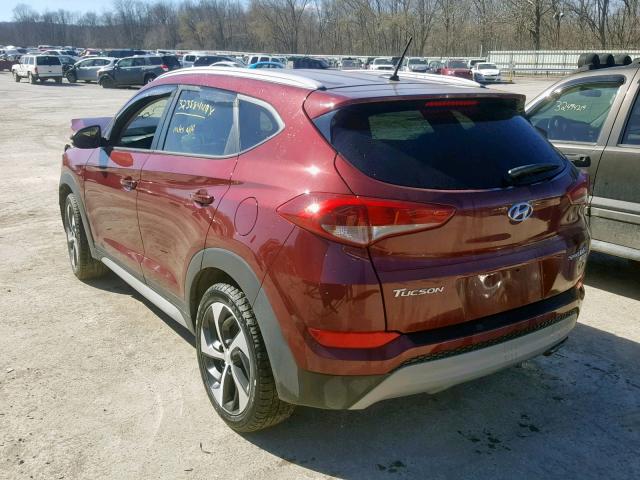 KM8J3CA25HU393104 - 2017 HYUNDAI TUCSON LIM BURGUNDY photo 3