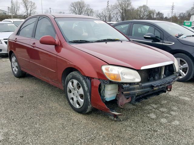 KNAFE121675406320 - 2007 KIA SPECTRA EX MAROON photo 1