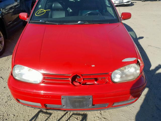 3VWDC21V92M808794 - 2002 VOLKSWAGEN CABRIO GLX RED photo 7