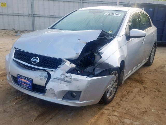 3N1AB6AP2BL652592 - 2011 NISSAN SENTRA 2.0 SILVER photo 2