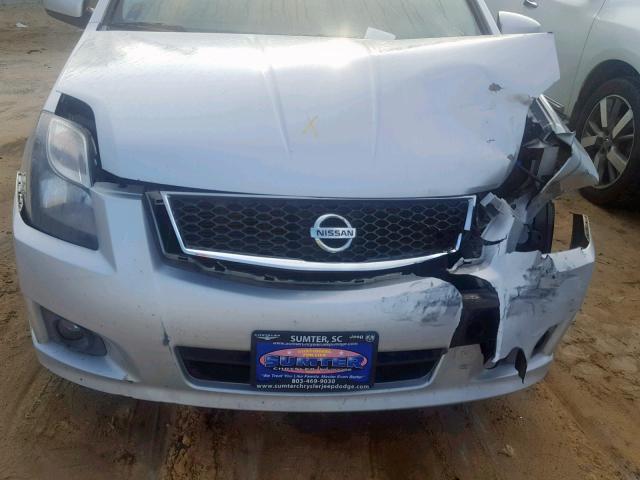 3N1AB6AP2BL652592 - 2011 NISSAN SENTRA 2.0 SILVER photo 7