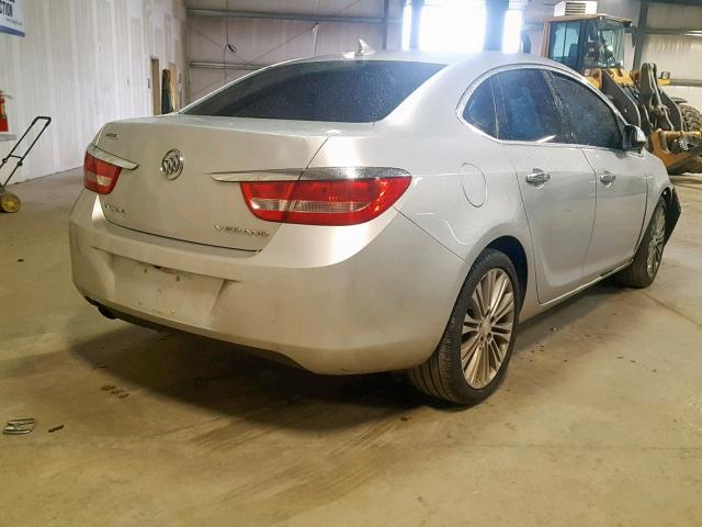 1G4PP5SK6D4188913 - 2013 BUICK VERANO SILVER photo 4