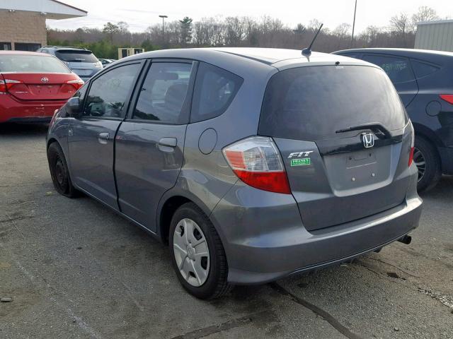 JHMGE8H34CC032674 - 2012 HONDA FIT GRAY photo 3