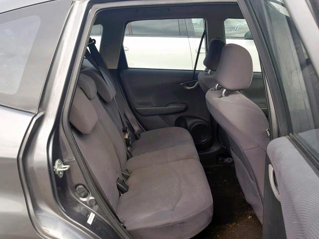 JHMGE8H34CC032674 - 2012 HONDA FIT GRAY photo 6