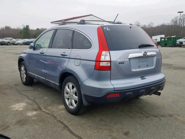 5J6RE48738L033726 - 2008 HONDA CR-V EXL BLUE photo 3