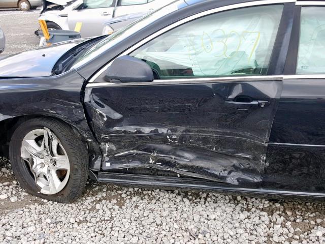 1G1ZG57B99F250914 - 2009 CHEVROLET MALIBU LS BLACK photo 10