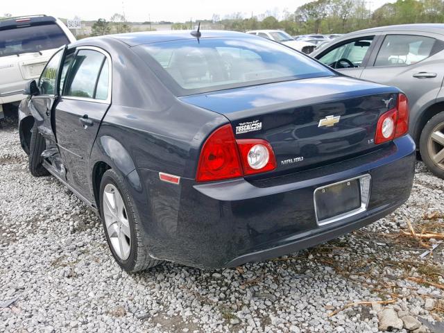 1G1ZG57B99F250914 - 2009 CHEVROLET MALIBU LS BLACK photo 3