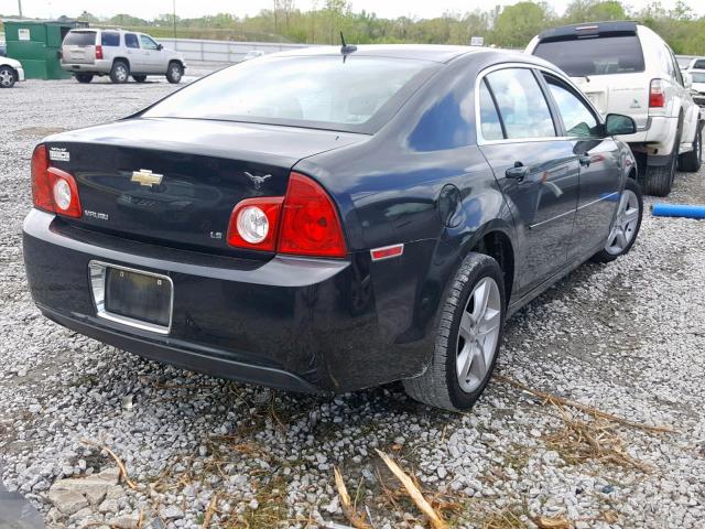 1G1ZG57B99F250914 - 2009 CHEVROLET MALIBU LS BLACK photo 4