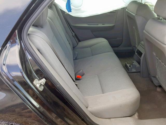 1G1ZG57B99F250914 - 2009 CHEVROLET MALIBU LS BLACK photo 6