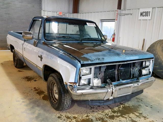 1GCDR14H3HS138466 - 1987 CHEVROLET R10 BLUE photo 1