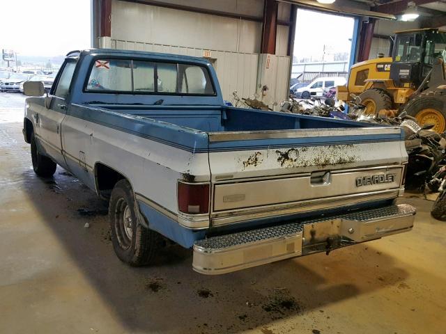 1GCDR14H3HS138466 - 1987 CHEVROLET R10 BLUE photo 3