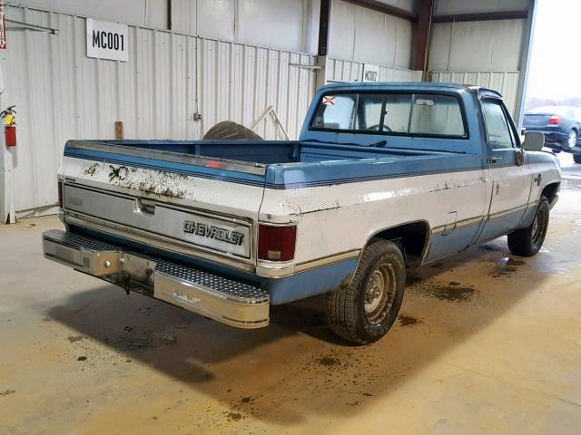 1GCDR14H3HS138466 - 1987 CHEVROLET R10 BLUE photo 4