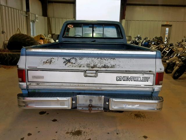 1GCDR14H3HS138466 - 1987 CHEVROLET R10 BLUE photo 6