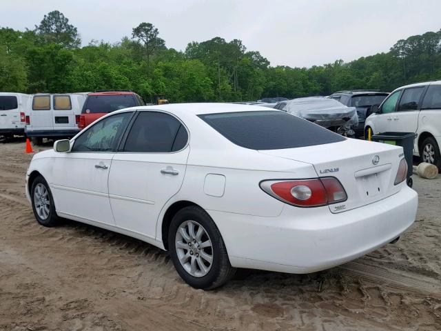 JTHBF30G330114230 - 2003 LEXUS ES 300 WHITE photo 3