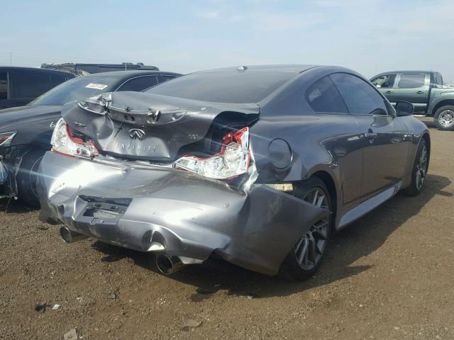 JN1CV6EK2CM421634 - 2012 INFINITI G37 BASE GRAY photo 4