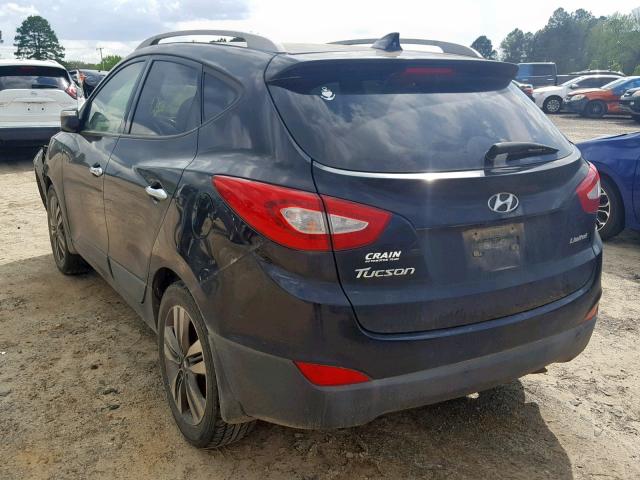 KM8JU3AGXFU030237 - 2015 HYUNDAI TUCSON LIM BLACK photo 3