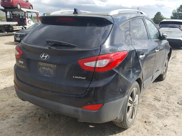 KM8JU3AGXFU030237 - 2015 HYUNDAI TUCSON LIM BLACK photo 4