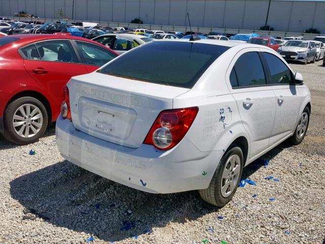 1G1JB5SH3G4156687 - 2016 CHEVROLET SONIC LS WHITE photo 4