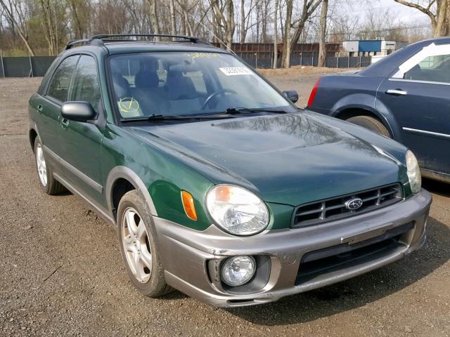 JF1GG68582H826344 - 2002 SUBARU IMPREZA OU GREEN photo 1